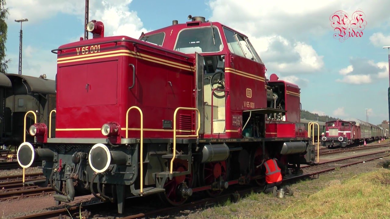 Streckenfest der Kurhessenbahn 2015 mit Dampflok 78 468, 52 4867 u. Diesellok V 160 002 "Lollo" 1