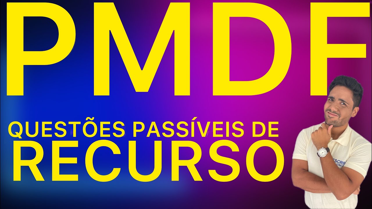 Concurso PMDF: quest&otilde;es pass&iacute;veis de recurso, banca AOCP