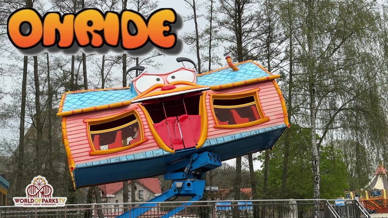 Verrücktes Haus der Drehungen! La Maison Foldingue Onride POV im Parc Saint Paul | Crazy House Ride