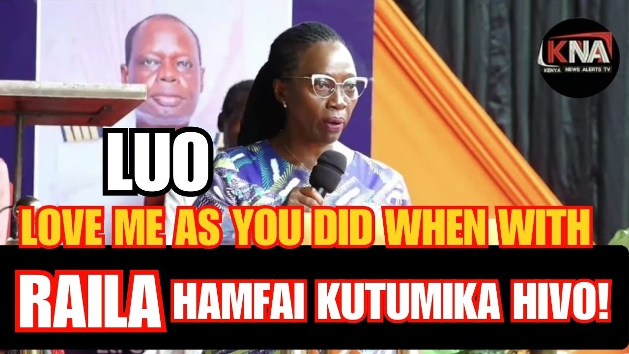 LUO, LOVE ME AS YOU DID WHEN WE WERE TOGETHER WITH RAILA. YOUDON'T DESERVE TO BE USED AS GOONS.