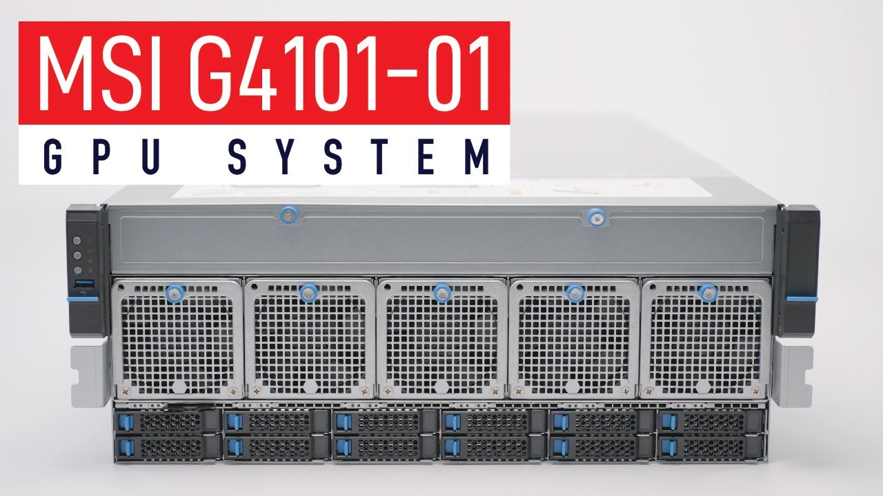 MSI G4101-01 | Liquid Cooled GPU Server with AMD EPYC