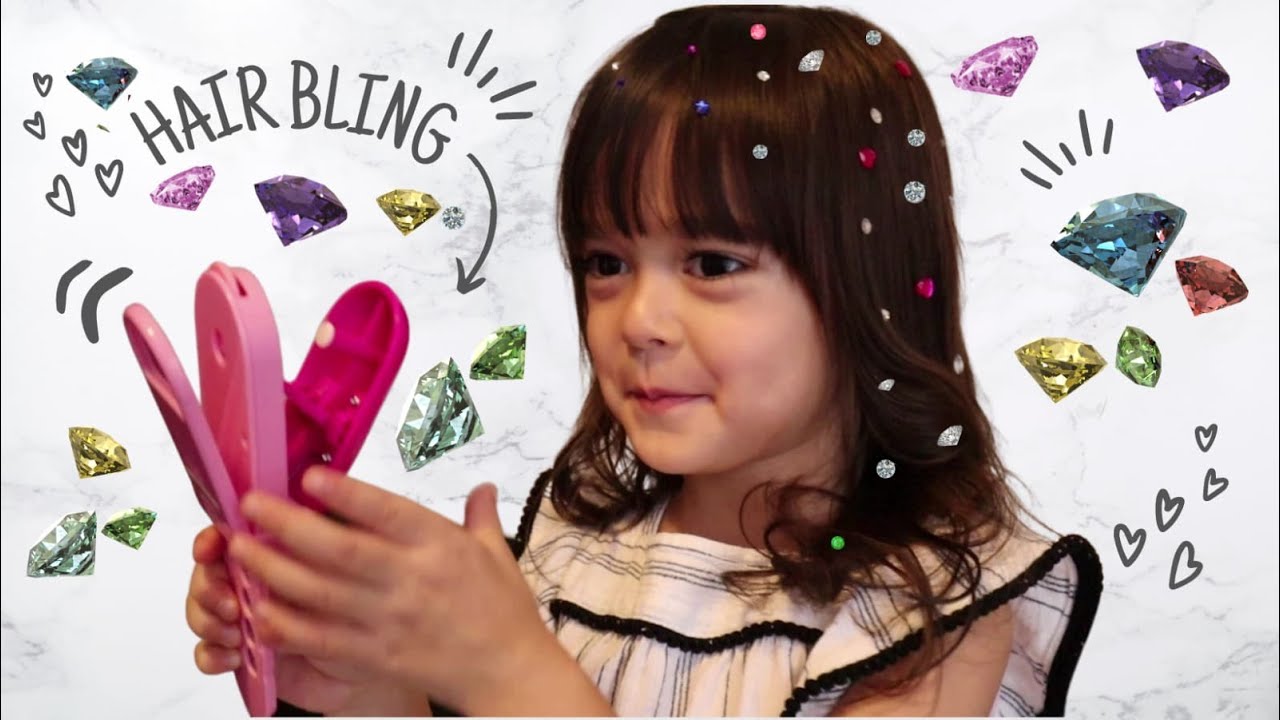 Solen shows how to use her new hair bling kit