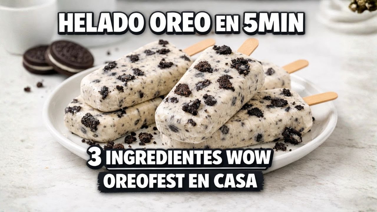 Helados de oreo caseros super fáciles  OreoFest  El Festival Helado en Tu Cocina