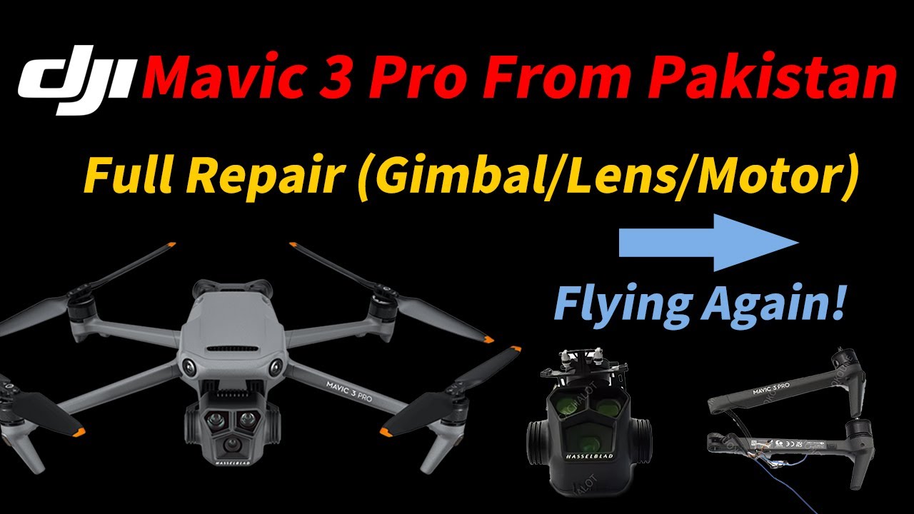 Repairing a DJI Mavic 3 Pro Sent From Pakistan – Full Restoration (Gimbal to Motor) 🚁