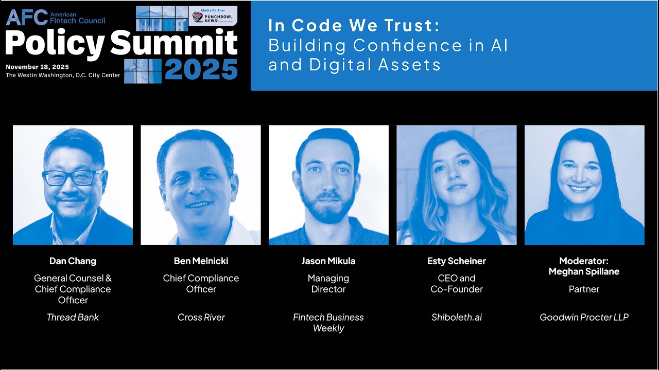 AFC Policy Summit 2025 | In Code We Trust: Building Confidence in AI and Digital Assets