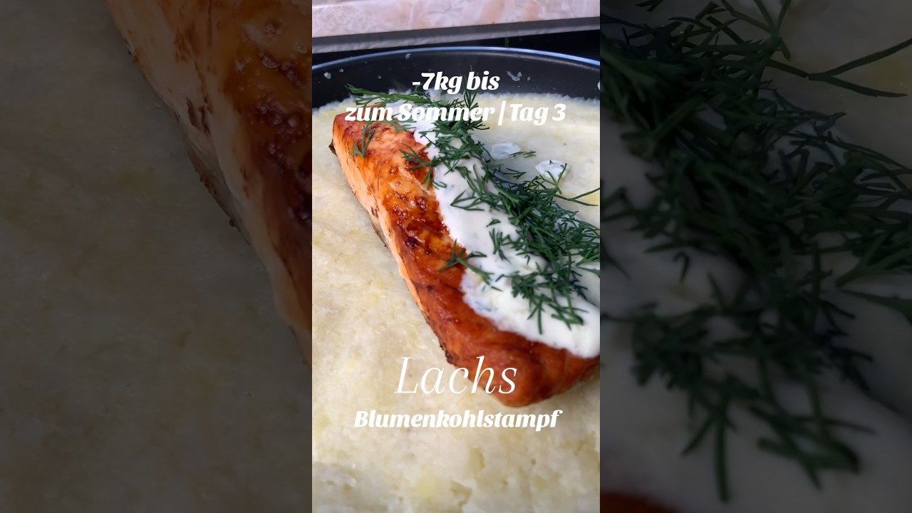 Lachs mit Blumenkohlkartoffelstampf 😋 #lachs #blumenkohl #waskocheichheute #viral #f&uuml;rdich #rezept