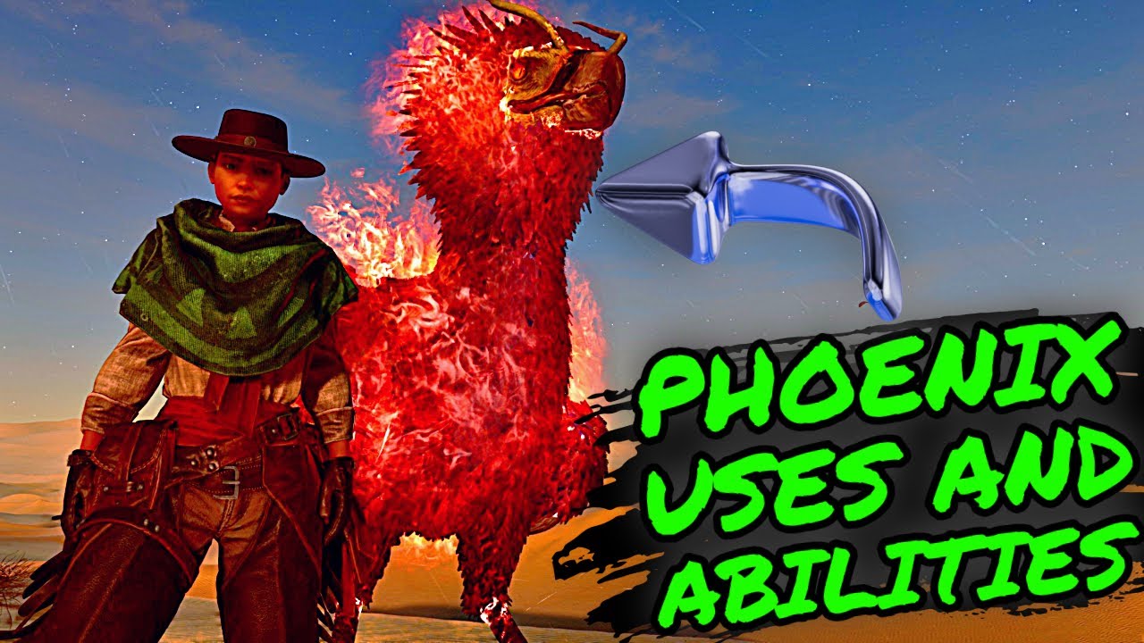 PHOENIX Uses and Abilities on Ark Survival Ascended!!! Scorched Earth PHOENIX Guide!!!