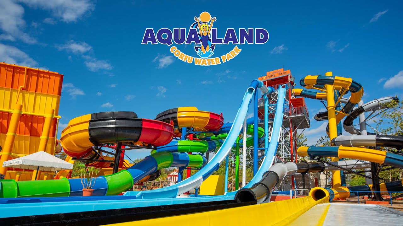 Aqualand Corfu all slides 2019 (New Bommerang and Tornado)