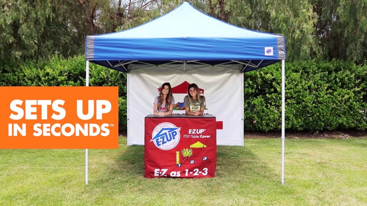 E-Z UP&reg; Instant Table&trade; with Custom Printed Cover