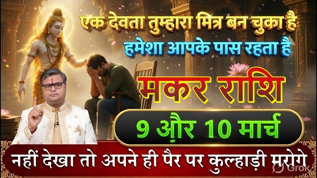 मकर राशि 09 और 10 मार्च 2026 💥 ये देवता हमेशा आपके पास रहेंगे! जल्दी देखो वरना पछताओगे@makarbharti