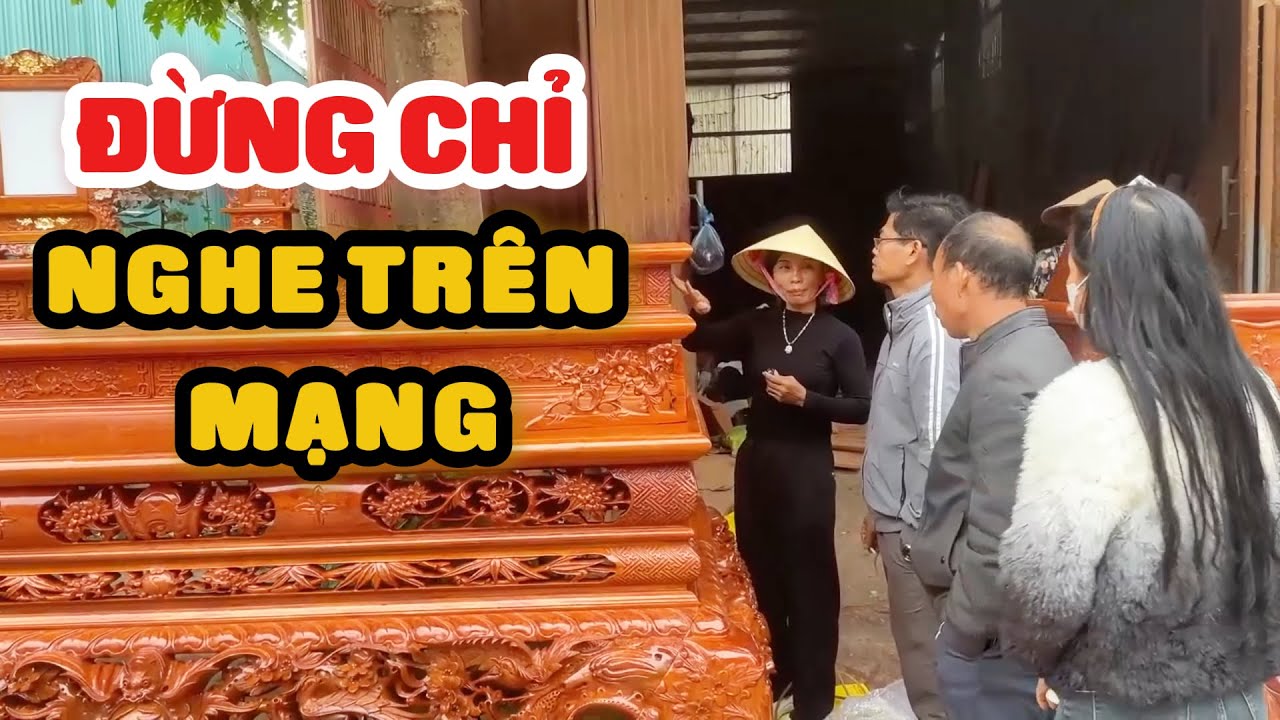 Chọn Bàn Thờ Gia Tiên: ĐỪNG CHỈ Ưng Mẫu Đẹp - Phải VỀ TẬN NƠI Xem Chất Lượng Gỗ và Độ Uy Tín