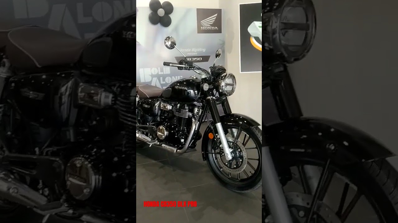 HONDA CB 350 DLX PRO | Black Mettalic Big Wing #honda