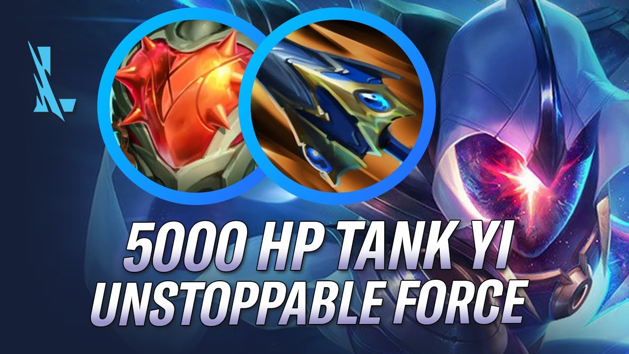 5000HP TANK YI! UNSTOPPABLE FORCE! MASTER YI WILD RIFT GAMEPLAY | RiftGuides | WildRift