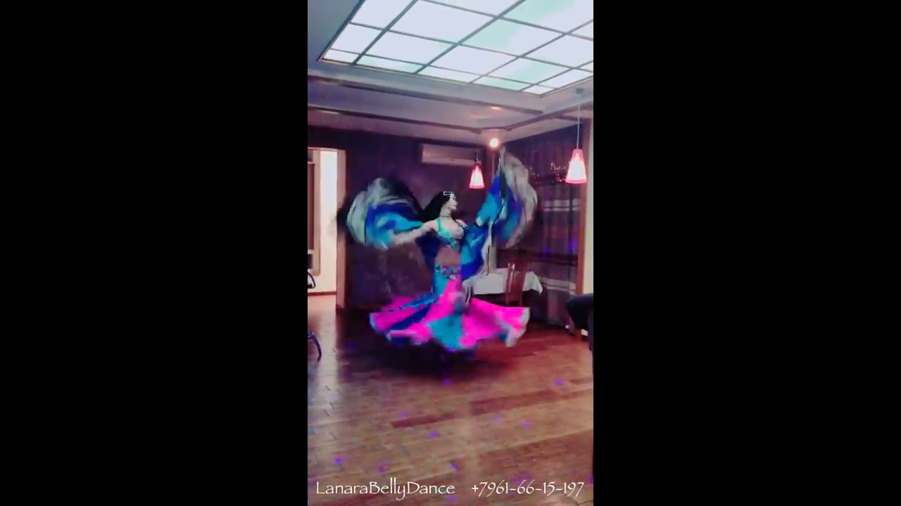Lanara - belly dance with butterfly wings. Крылья Бабочки