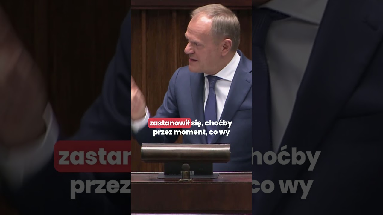 Donald Tusk ostro w Sejmie: proszę milczeć! #polskapolityka #tusk #putin #kaczyński #shorts