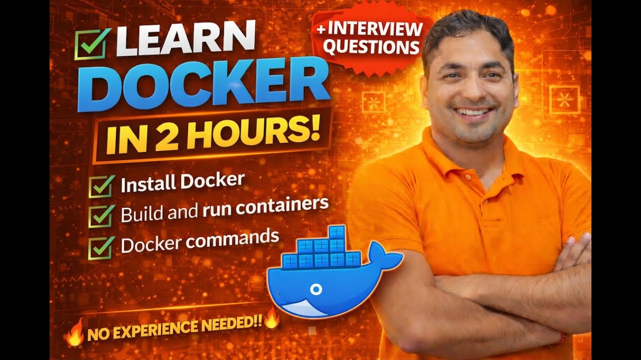 Docker in 2 Hours 🔥 From Zero to Interview-Ready | Part 1