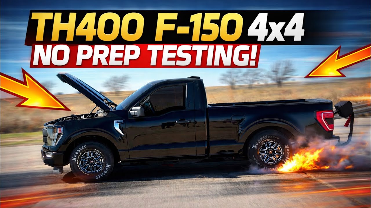 Первое испытание на нашем Ford F-150 4x4 с коробкой передач Th400! Без предварительной подготовки.
