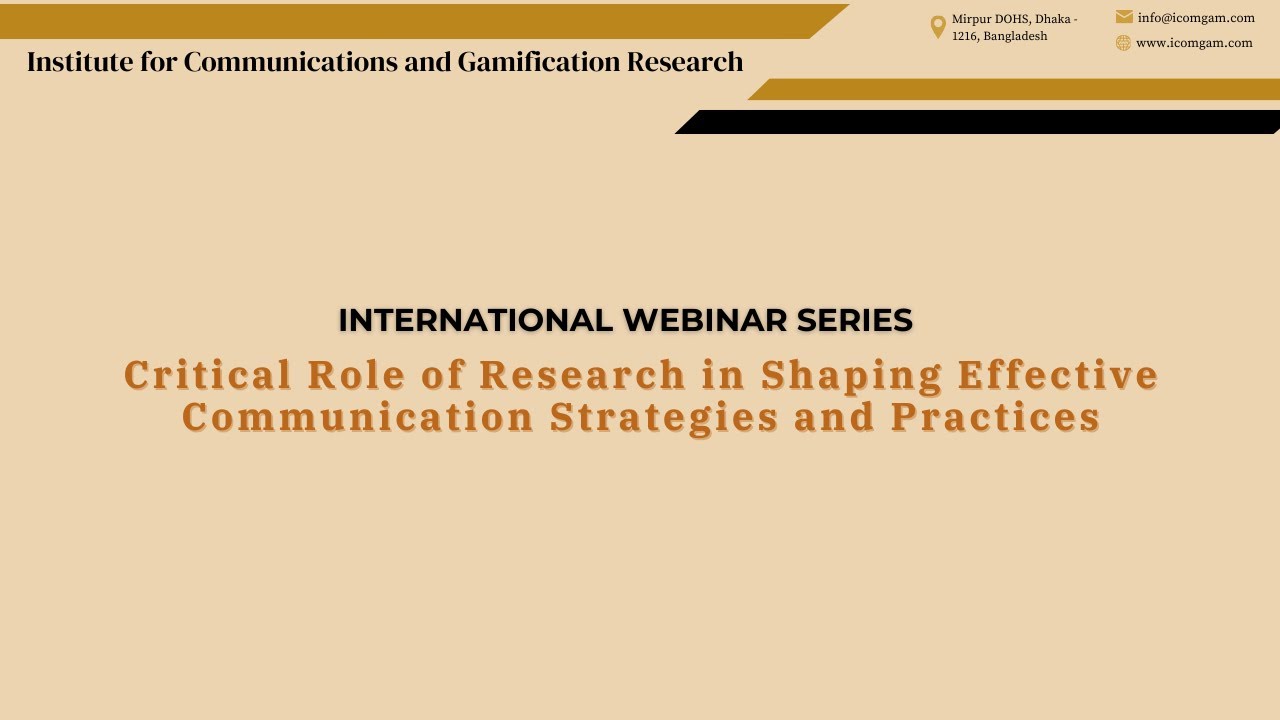 Episode 1: Critical Role of Research in Shaping Effective Communication Strategies and Practices