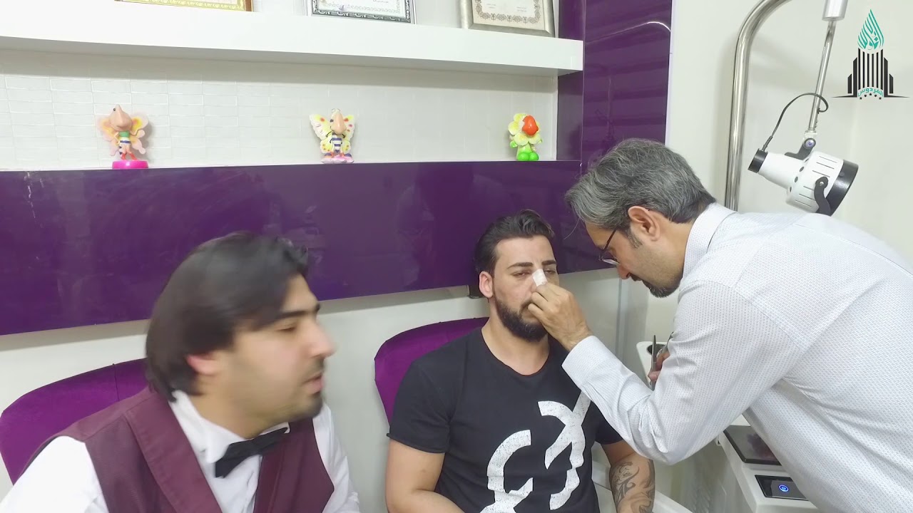 عمليات الانف في ايران رحلة الاخ غيث من امريكا كندا بعد عملية الانف رفع القالب