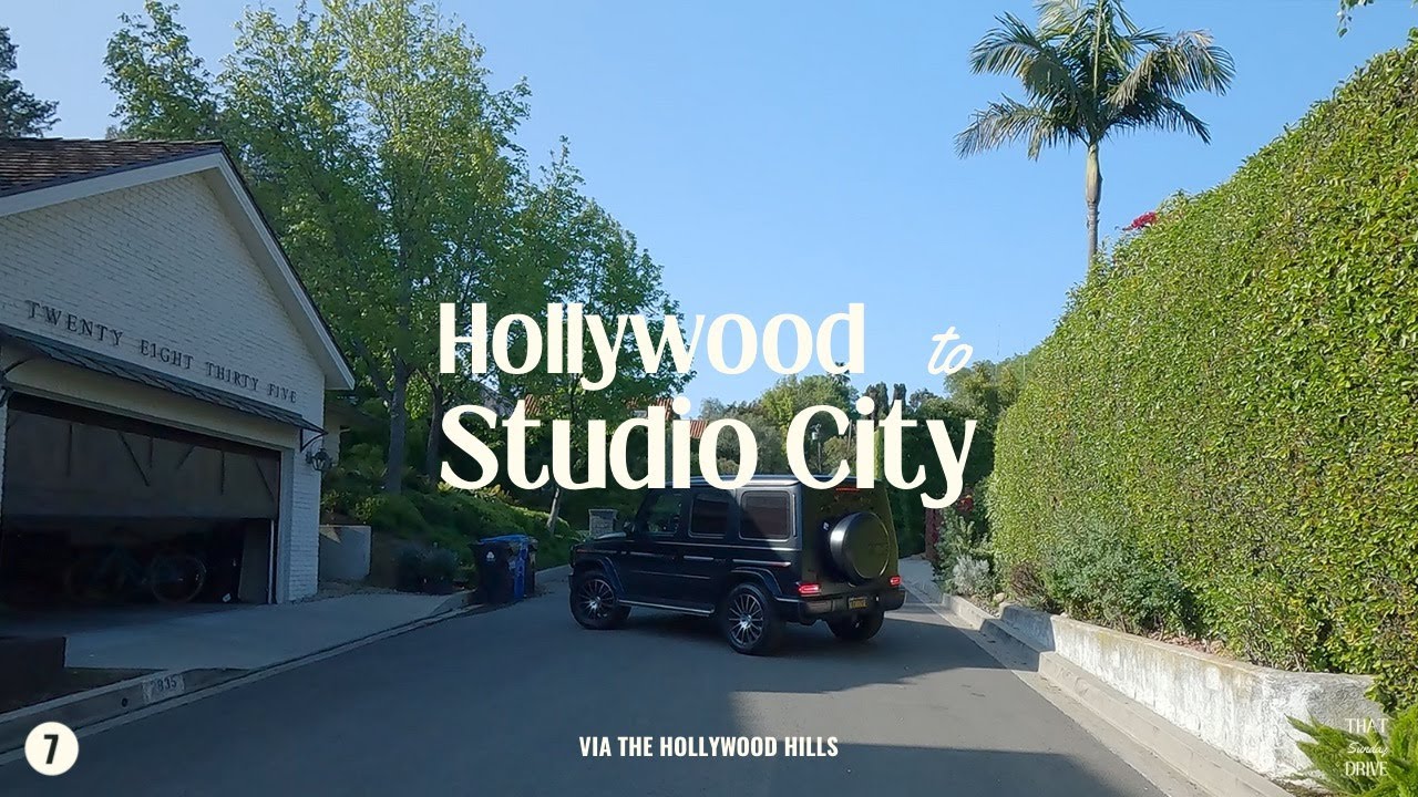 Discovering the HOLLYWOOD HILLS | Relaxing Driving ASMR