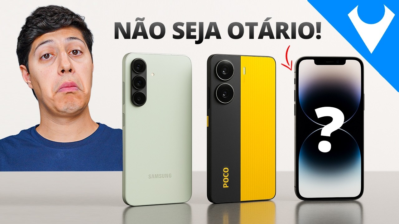 EU ME RENDO! para os 3 MELHORES CELULARES custo benefico de 2025!