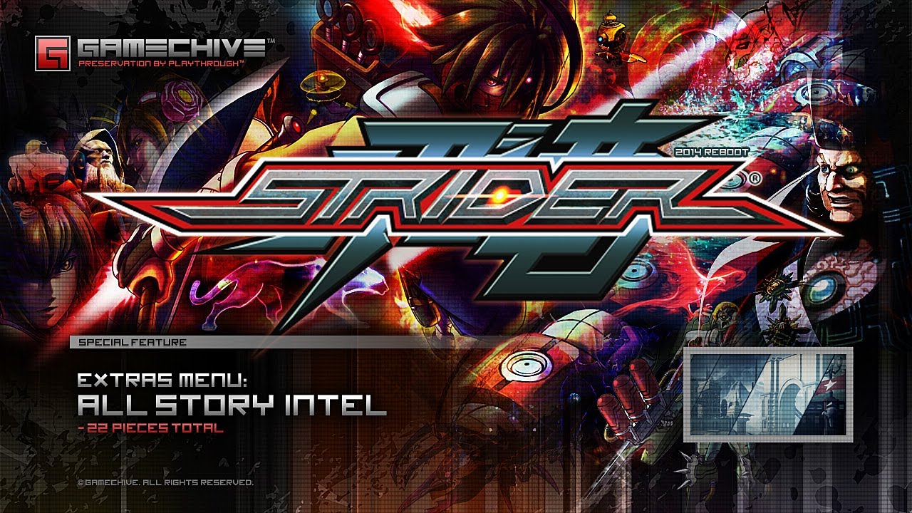 Strider [2014] (Extra: All Story Intel, 22 Pieces Total) PS4 Gamechive