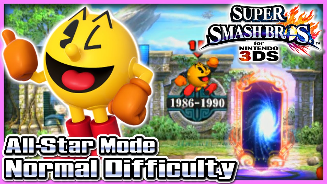 Super Smash Bros 4 (Wii U / 3DS) - All-Star Mode w/ Pac-Man
