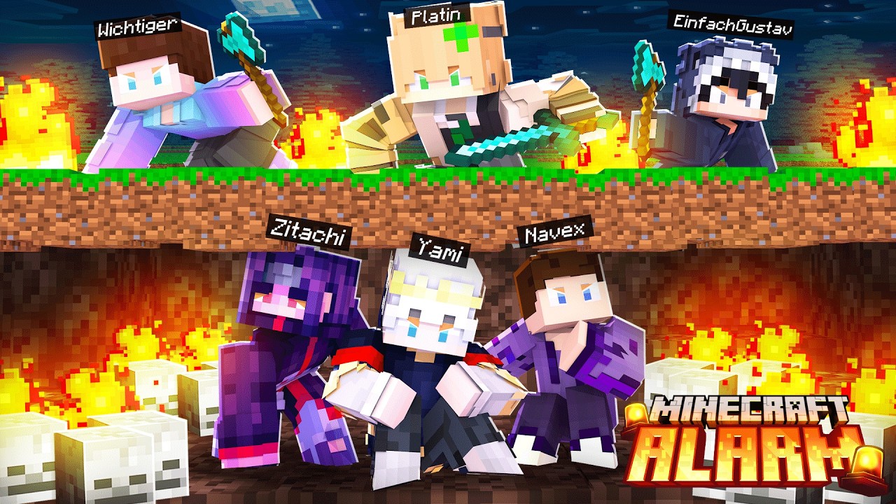 Wir WERDEN GEJAGT und ICH STERBE SO DUMM (Minecraft Alarm)