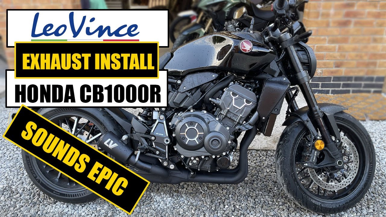 Выхлопная система HONDA CB1000R Black Edition Leo Vinci 2022, полная установка и проверка звука