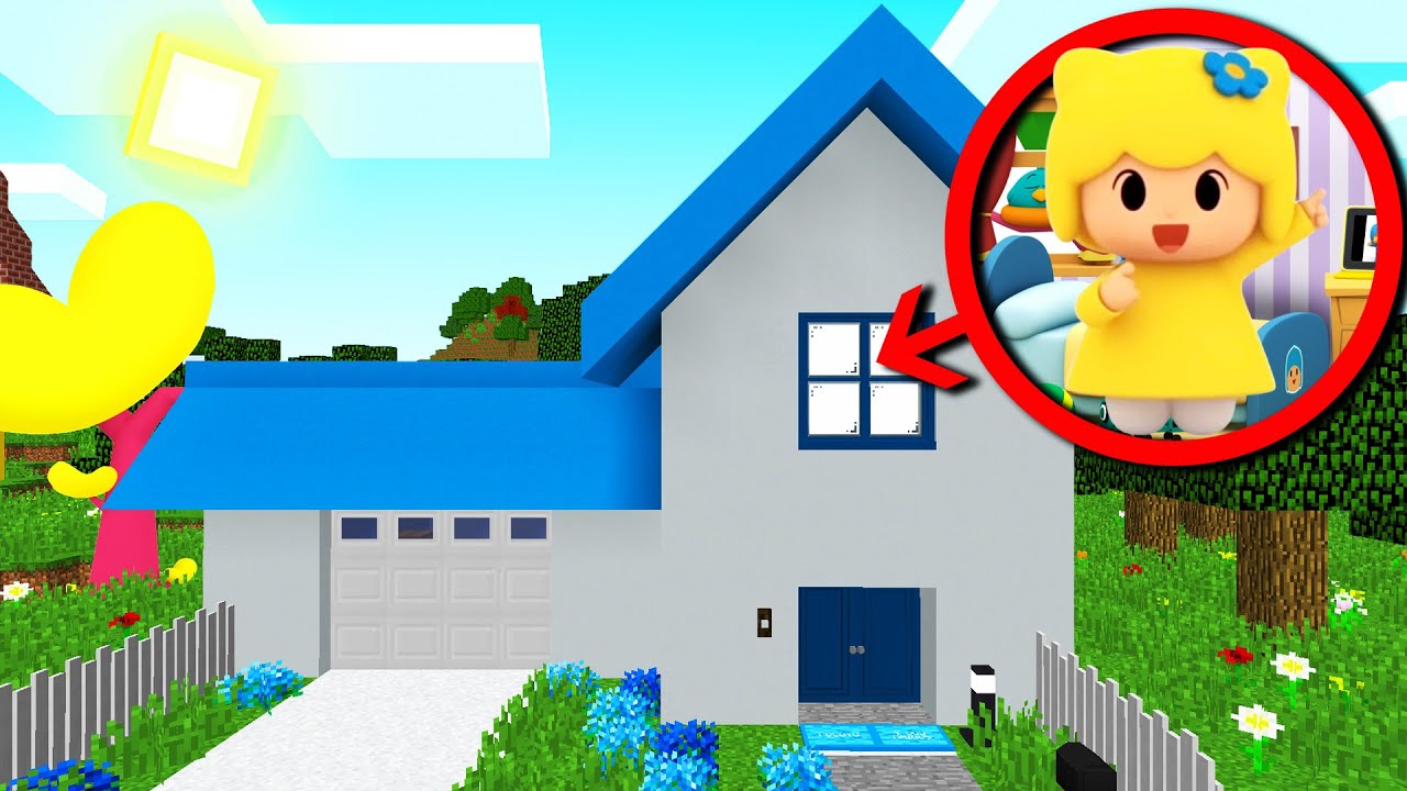 APARECE BEA EN LA CASA DE POCOYÓ EN MINECRAFT 😱
