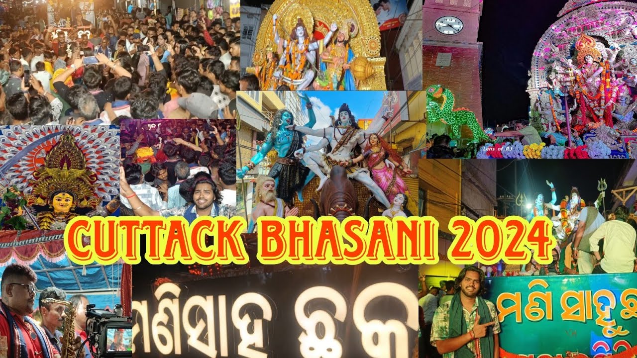 cuttack durga puja bhasani 2024🔥// manisahu chhak.