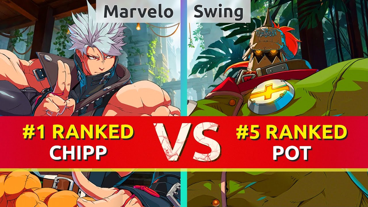 GGST ▰ Marvelo (#1 Ranked Chipp) vs Swing (#5 Ranked Potemkin). High Level Gameplay