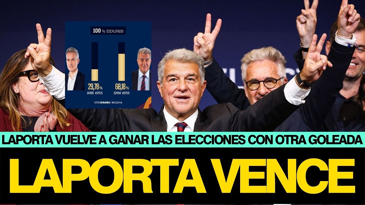 LAPORTA VUELVE A GANAR LAS ELECCIONES Y SUPERA CON CLARIDAD A FONT | GRAN PASO PARA EL PROYECTO