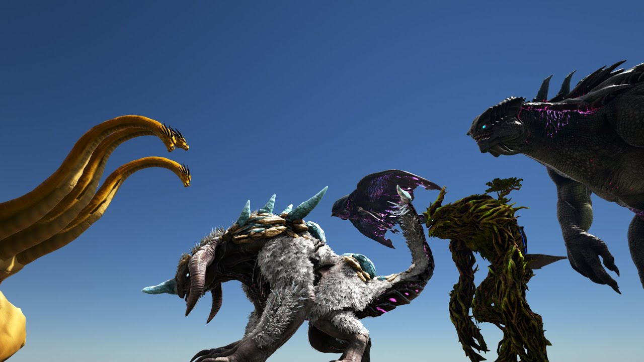 King Ghidorah vs Team Titans