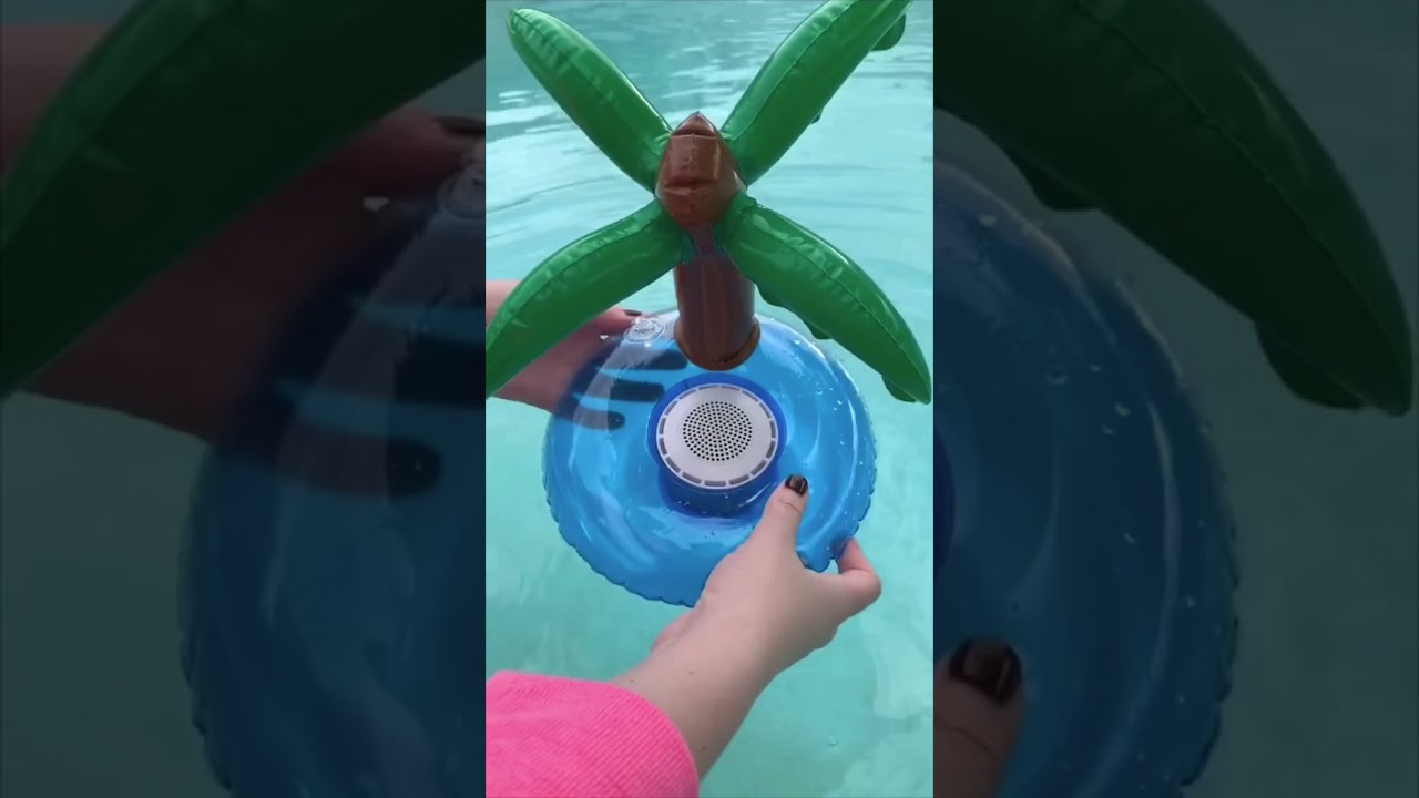 Inflatable Bluetooth waterproof speaker!🌴 Amazon summer must have!! #shorts #amazonsummer