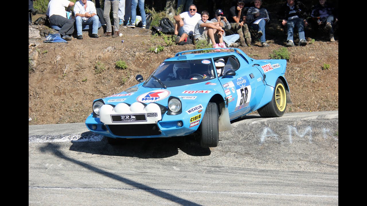 Lancia Stratos Historic rally car group 4 pure engine sound