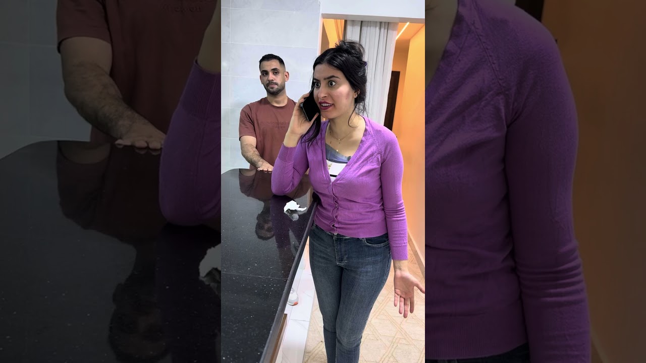 عامل دليفري يلقي اخته في احد البيوت بعد غياب ٥سنبن