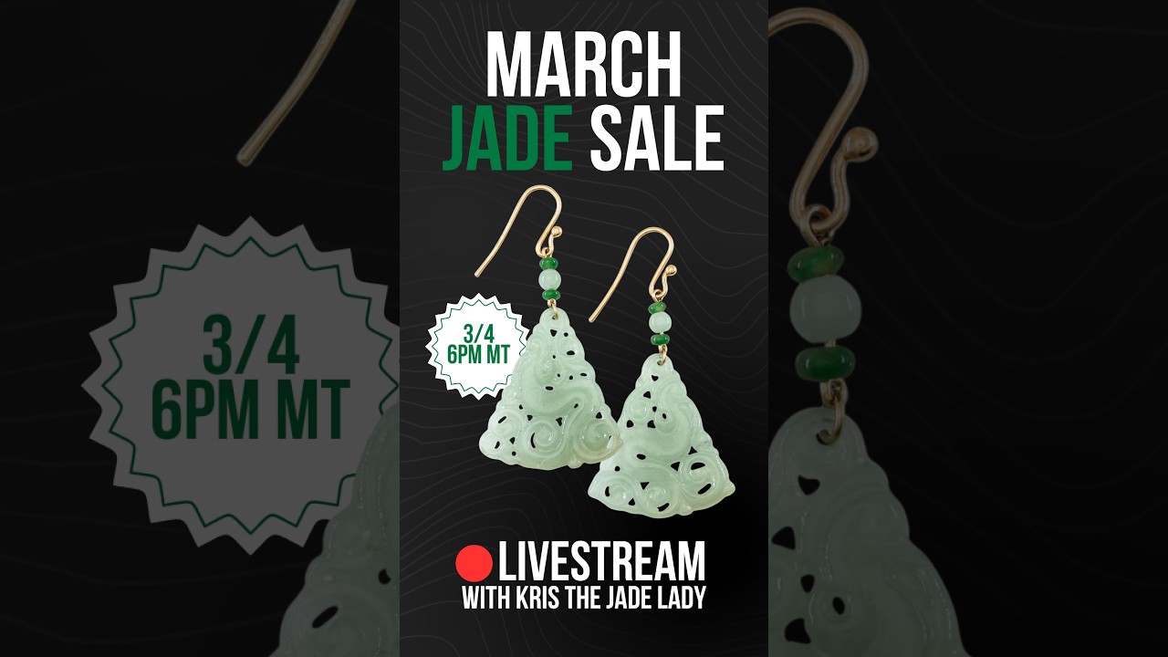 March 4th With Natural Jade Jewelry on SALE by Mason-Kay Jade