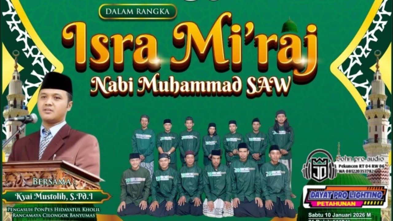Pengajian dalam rangka Isra Mi'raj Bersam Kyai Mustolih | Desa Petahunan