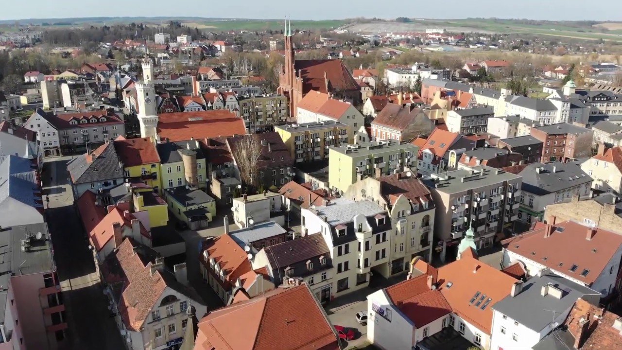 Swiebodzin centrum z lotu ptaka (30 03 2019)