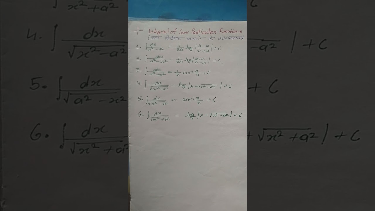 Integral formula