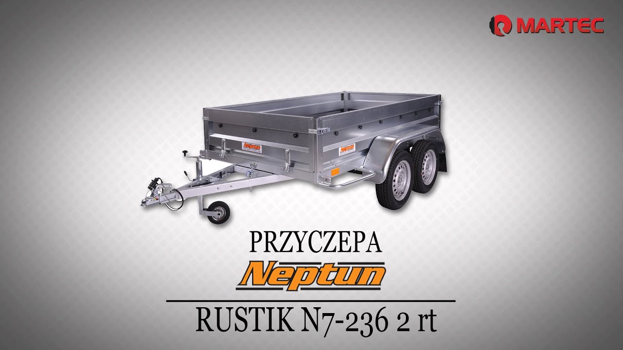 MARTEC Tarnów prezentuje: przyczepa Neptun Rustik N7-236 2rt