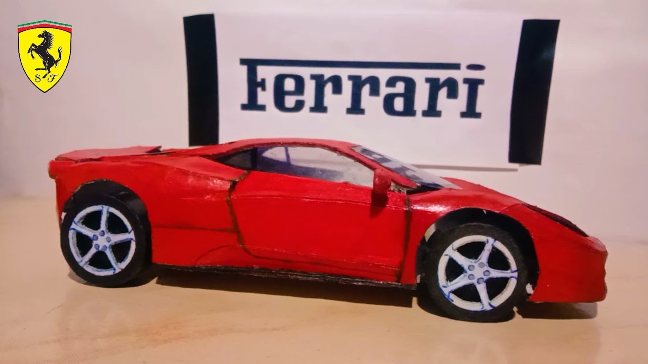 How to make car with cardboard || Ferrari 458 Italia || Cardboard car