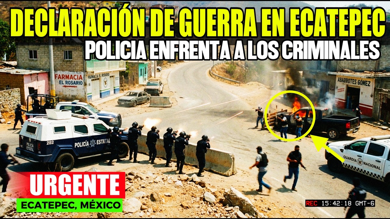 ECATEPEC BAJO FUEGO: Enfrentamiento total deja heridos y detenidos tras mega operativo