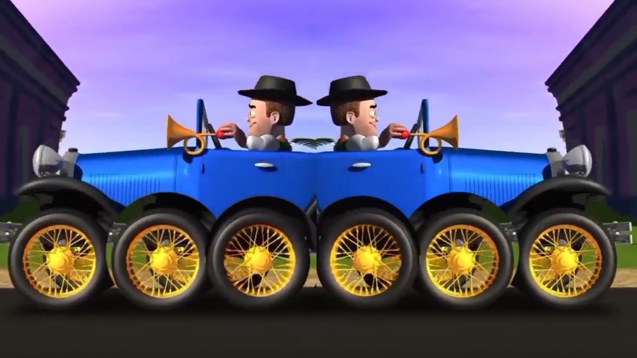 EL Auto Bochinchero, Dos conductores de auto no Zeńon con muchos neumáticos.Video divertido parodia.