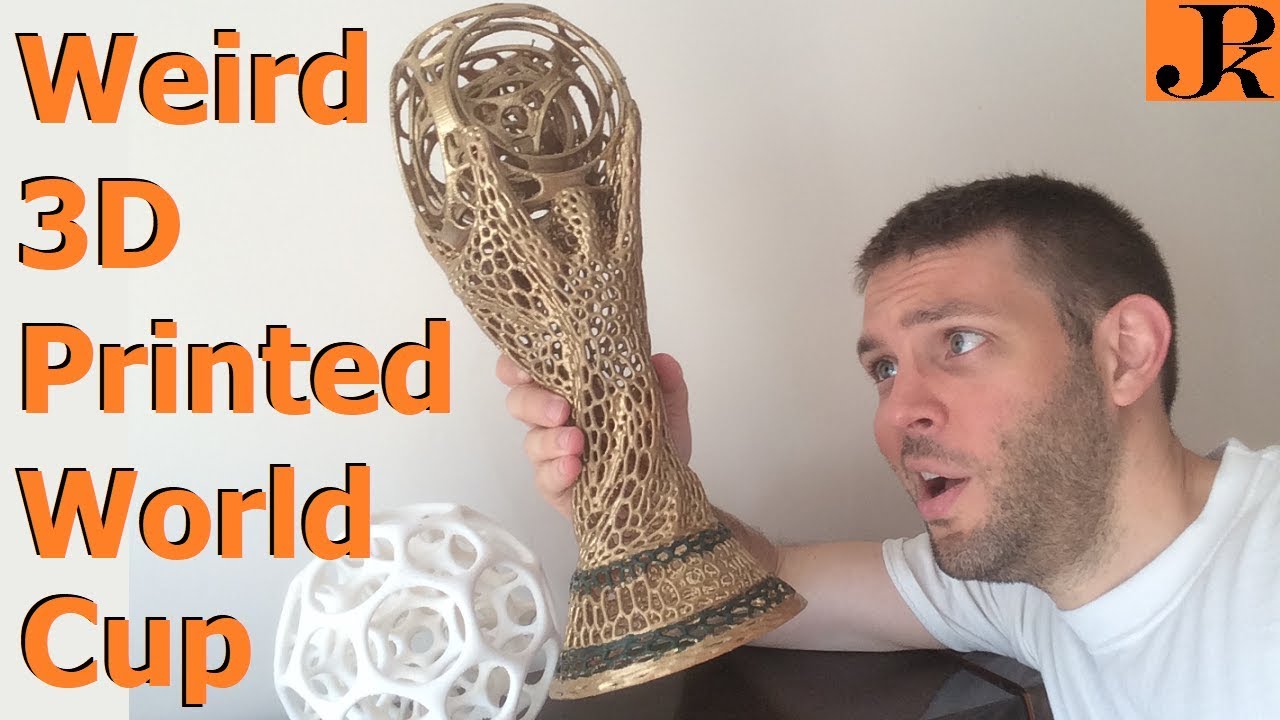 Futuristic 3D Printed FIFA World Cup Trophy (Voronoi Meshmixer tutorial)
