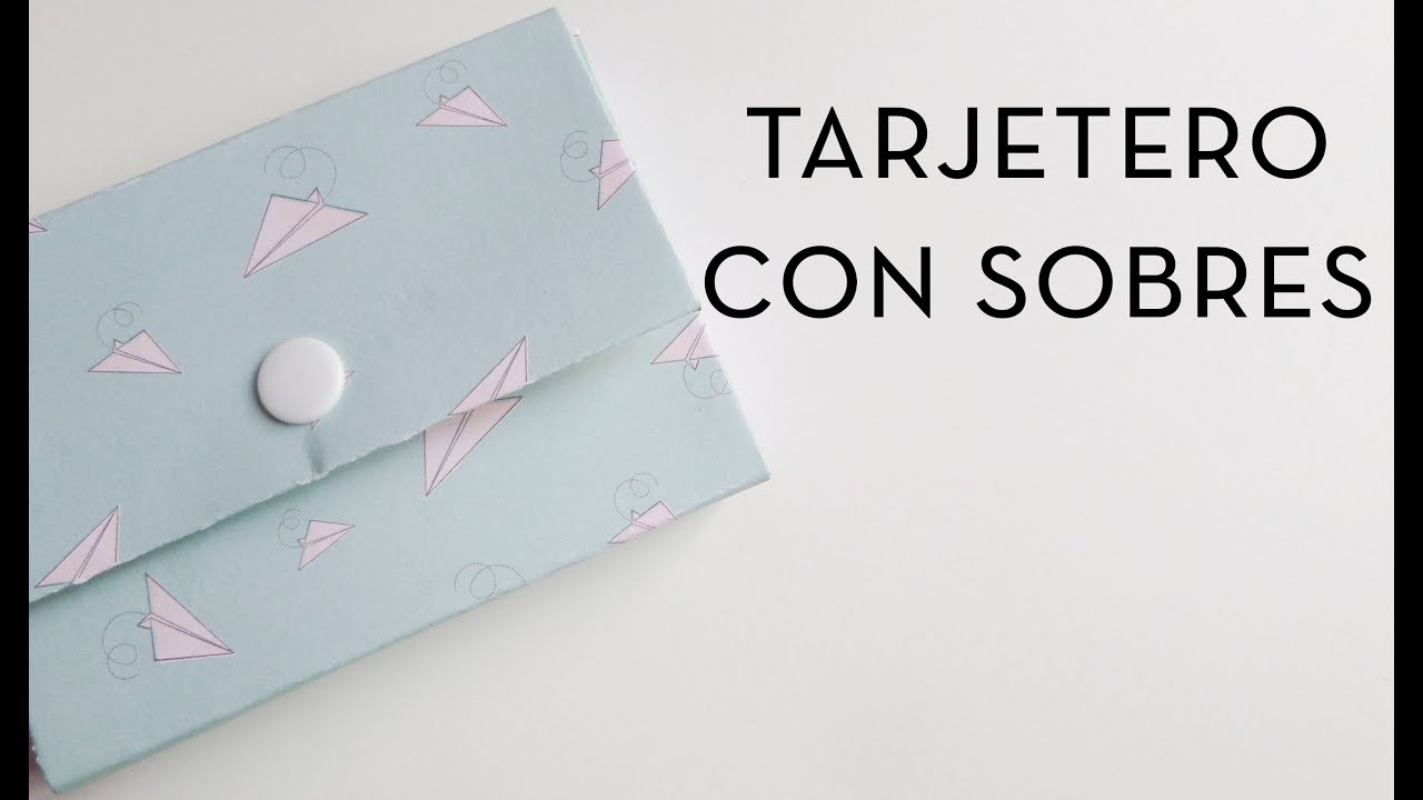 Tarjetero hecho con sobres. Tutorial paso a paso. | CON P DE PAPEL