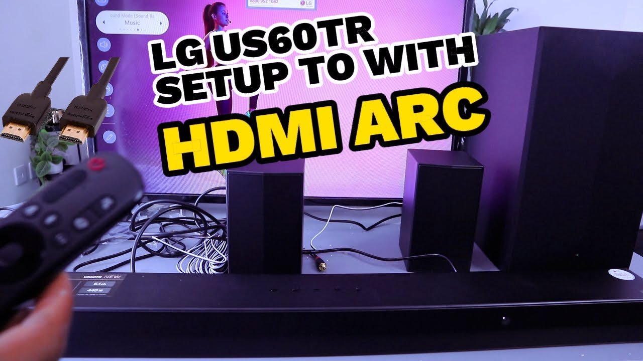 Как настроить саундбар LG US60TR на телевизор с HDM ARC