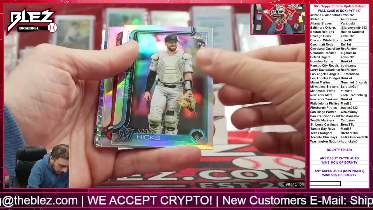 2025 Topps Chrome Update Delight FULL CASE BREAK Pick Your Team #17