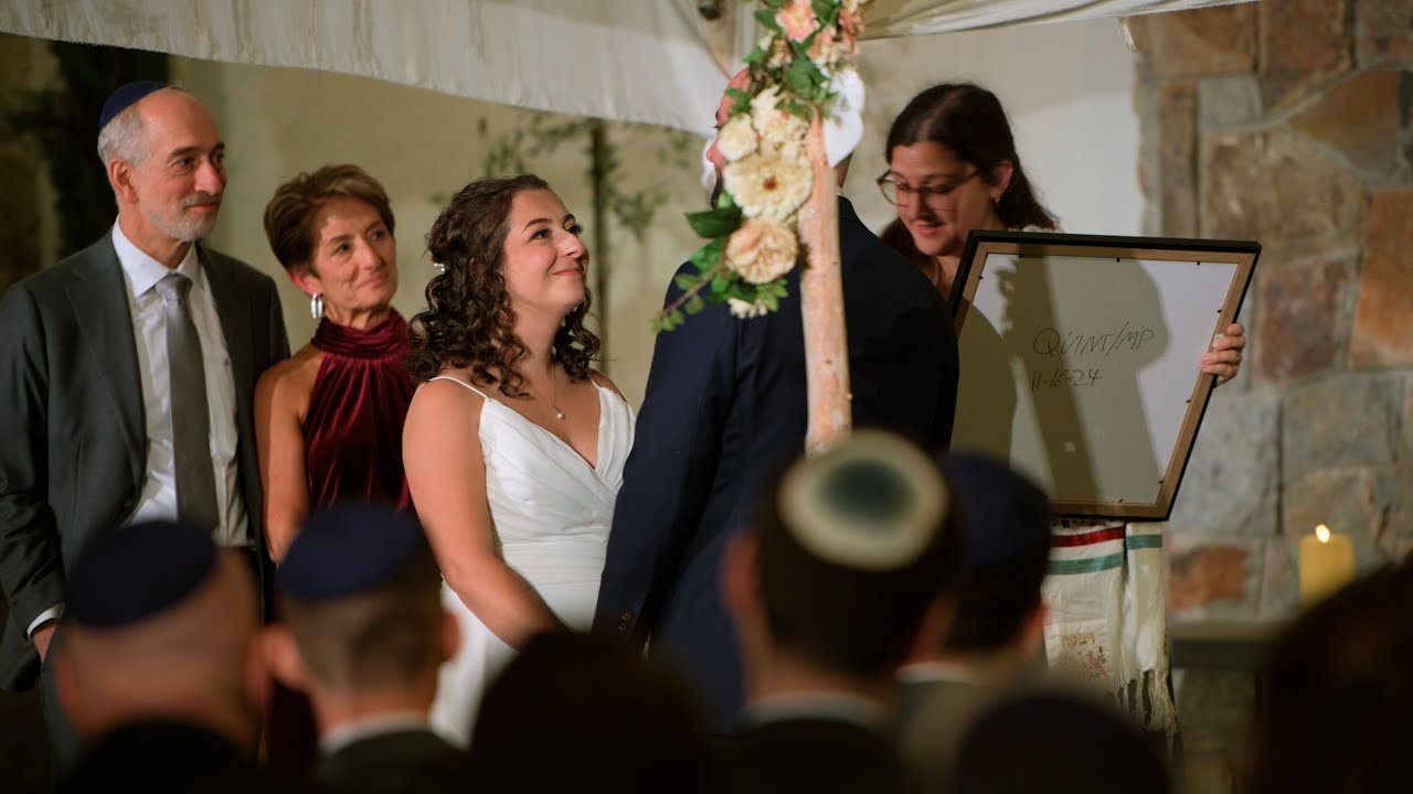 Traditional Jewish Wedding Ceremony at Perona Farms | Ketubah Signing & Chuppah Ritual